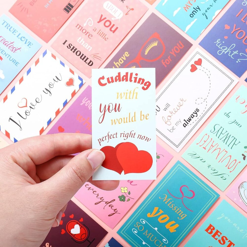 120 Pieces Love Notes for Him Her Romantic Lunch Box Notes Mini Valentine's Day - Picture 2 of 6